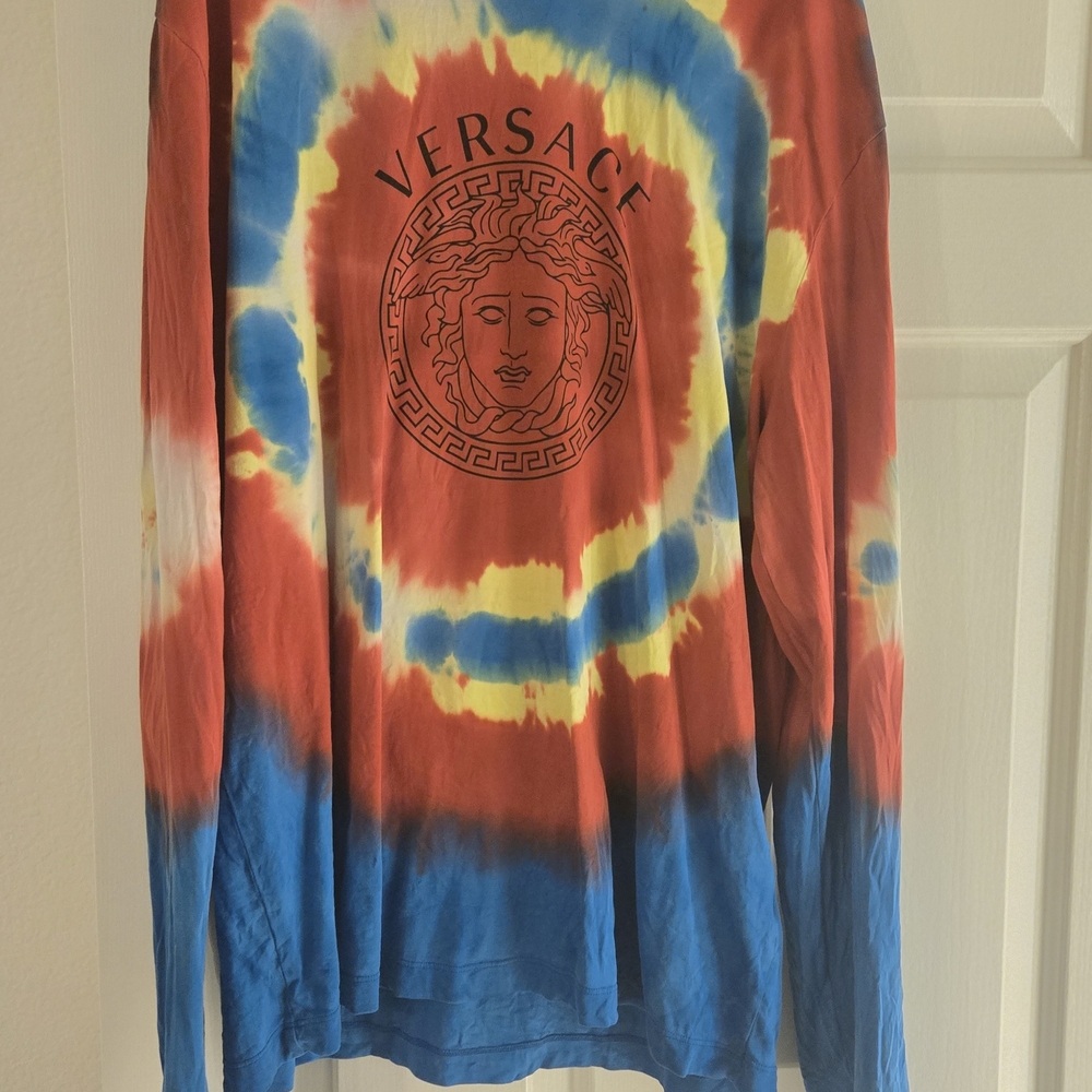Versace Tie-Dye Long Sleeve Shirt